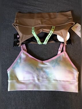 Justice Girls Training Bra Bundle Size 30 NWT Seamless Racerback 2-Pack